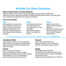 Load image into Gallery viewer, Instructions for using AirVidox Car Odour Eliminator