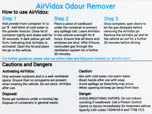 Load image into Gallery viewer, Airvidox Car Odour Eliminator for Professional Use Only (in multiples of 6)
